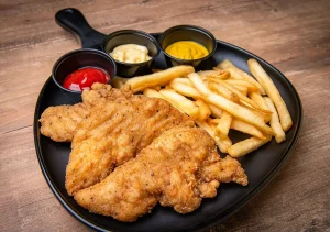 Finger de Pollo con papa fritas